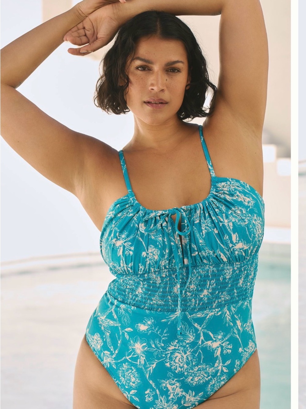 Hutch Teal Floral One-Piece Swimsuit